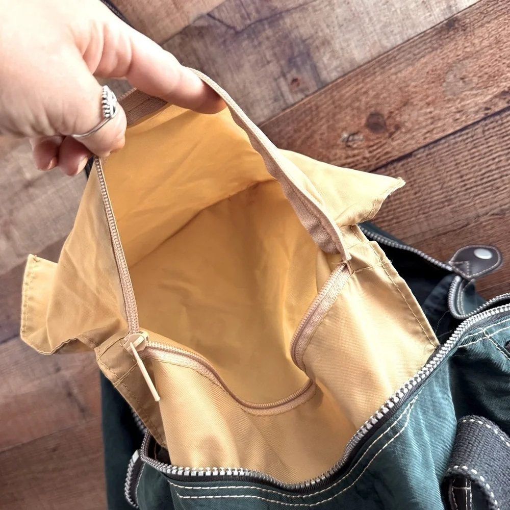 Unisex Vintage Y2K Kipling Large Nylon Expandable Travel Tote
